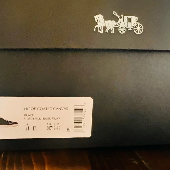 Coach Black High-Top Sneakers - Picture 3 of 4